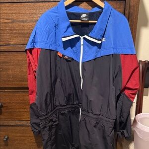 Nike Black, Blue, and Red Windbreaker